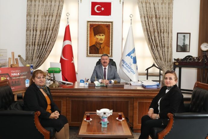 Mahbip Dilek ve Leyla Doğan’dan Belediyemize Ziyaret