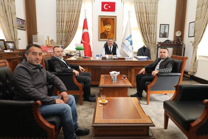 CHP Amasya İl Başkanı ile Express Lojistik Firma Sahipleri Belediyemize Ziyarette Bulundu
