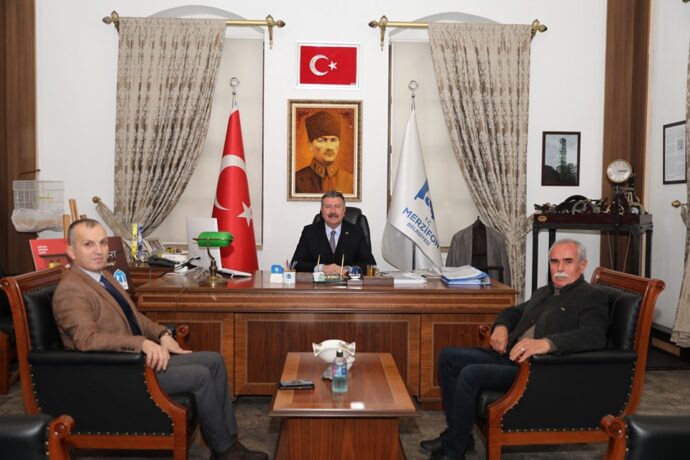 Oymak Köyü Muhtarı’ndan Belediyemize Ziyaret