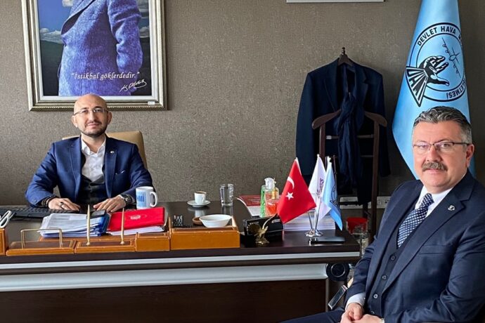 Başkanımız Alp Kargı, Amasya Merzifon Havalimanı Müdürü’ne Ziyarette Bulundu