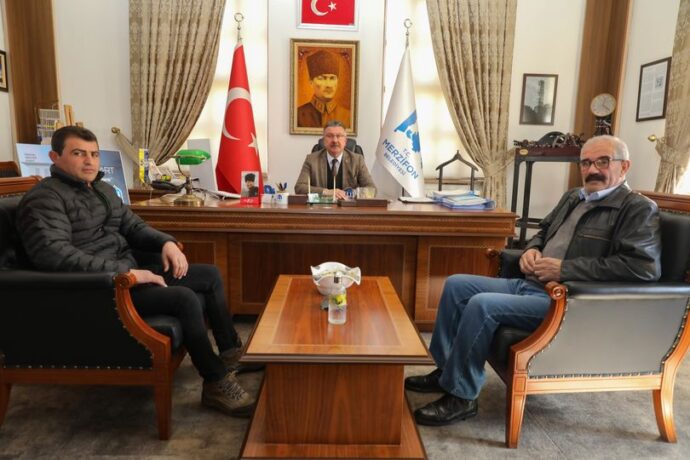 Merzifon Buğdaylı Mahallesi Sulama Kooperatifi’nden Belediyemize Ziyaret