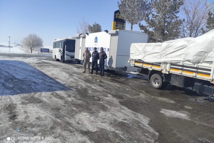 Mobil Tuvalet Aracımız, Deprem Bölgesinde Hizmet Vermeye Başladı