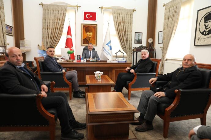 Muhtarlarımızdan belediyemize ziyaret