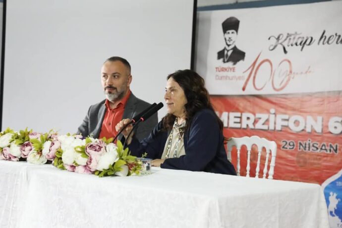 Latife Tekin ve Serkan Türk’ü Merzifon 6. Kitap Fuarımızda Ağırladık