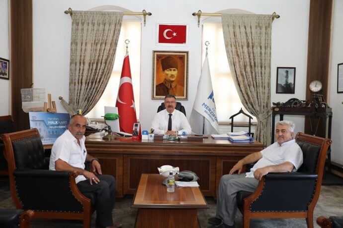 Yunus Emre Mahallesi Muhtarımız Yusuf KESKİN, belediyemize ziyarette bulundu.