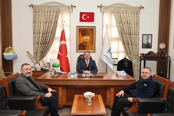 Sinan Tunç ve Haydar Köse’den Belediyemize Ziyaret