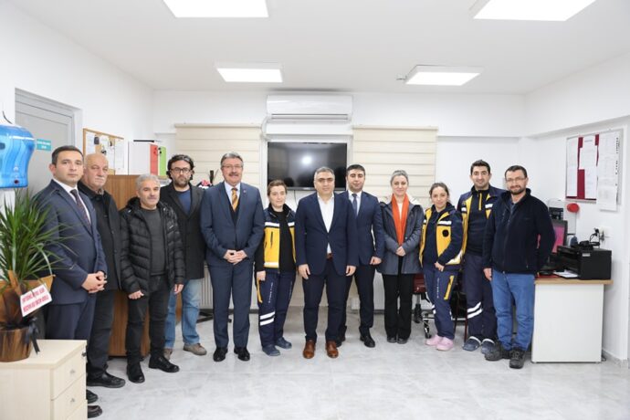 Belediye Başkanımız, Merzifon OSB Acil Sağlık Hizmetleri İstasyonu’nu Ziyaret Etti