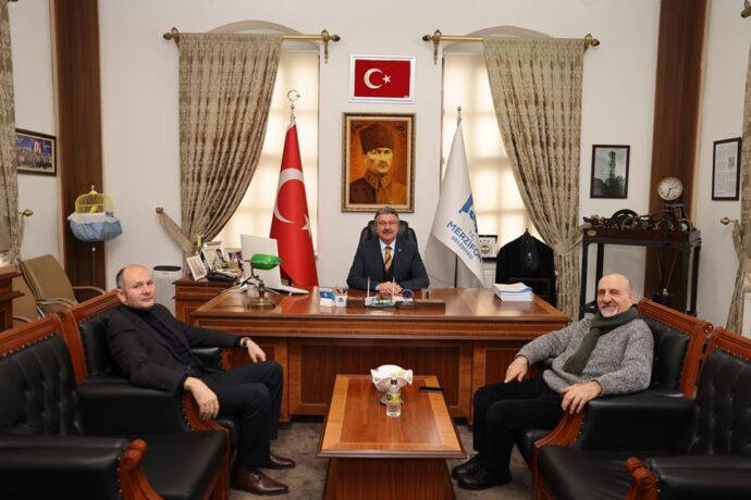 Devrim Ersoy ve Yaman Kesim Belediyemize Ziyarette Bulundular