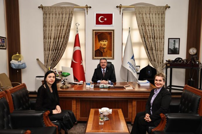 Prof. Dr. Armağan Coşkun Hanımefendiyi Belediyemizde Ağırladık