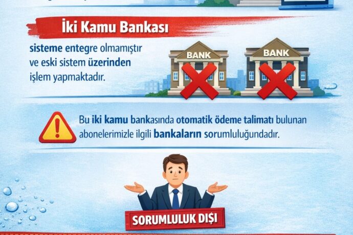 Su Faturası Otomatik Ödeme Talimatı Hakkında Önemli Duyuru