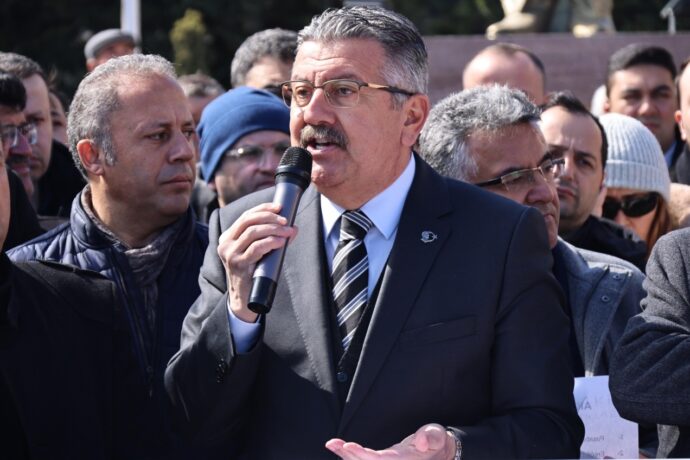 Belediye Başkanımız, Gündeme Dair Basın Açıklamasına Katıldı