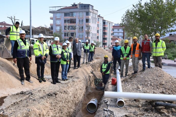 Belediye Başkanımız, İçme Suyu Projemizin Yapım Çalışmalarını İnceledi