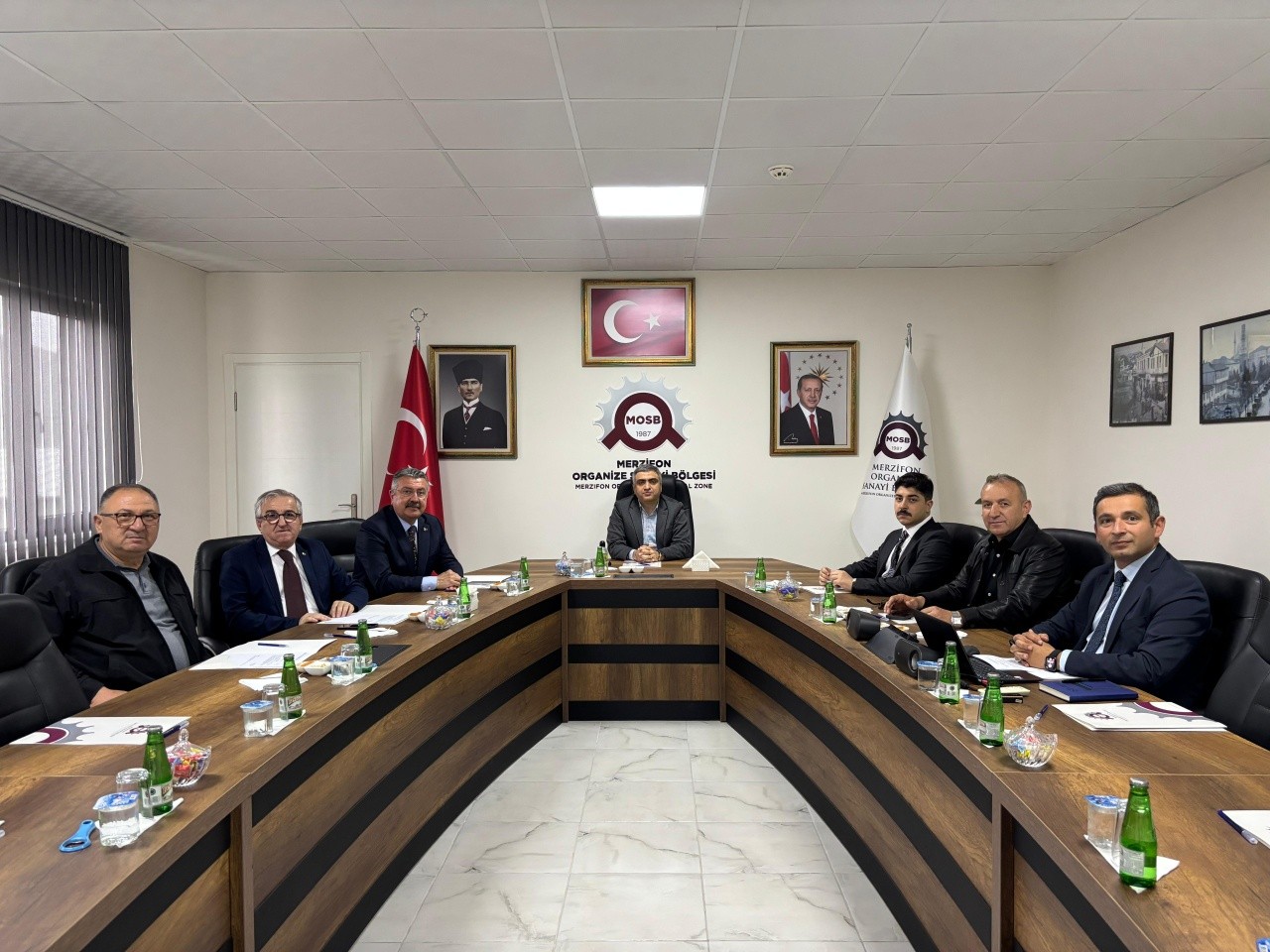 Belediye Başkanımız, Merzifon OSB Yönetim Kurulu Toplantısına Katıldı