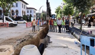Cumhuriyet Caddesi Yağmur Suyu Toplama Kanalı Projemiz Tüm Hızıyla Devam Ediyor
