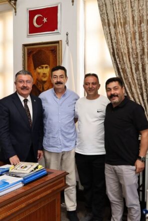 Ali Temiz, Ömer Çelik ve Evren Ön, Belediyemize Ziyarette Bulundular