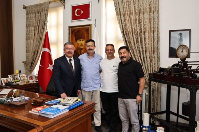 Ali Temiz, Ömer Çelik ve Evren Ön, Belediyemize Ziyarette Bulundular